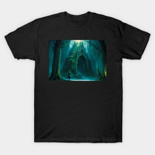 Ominous Mausoleum In a Forgotten Forest T-Shirt